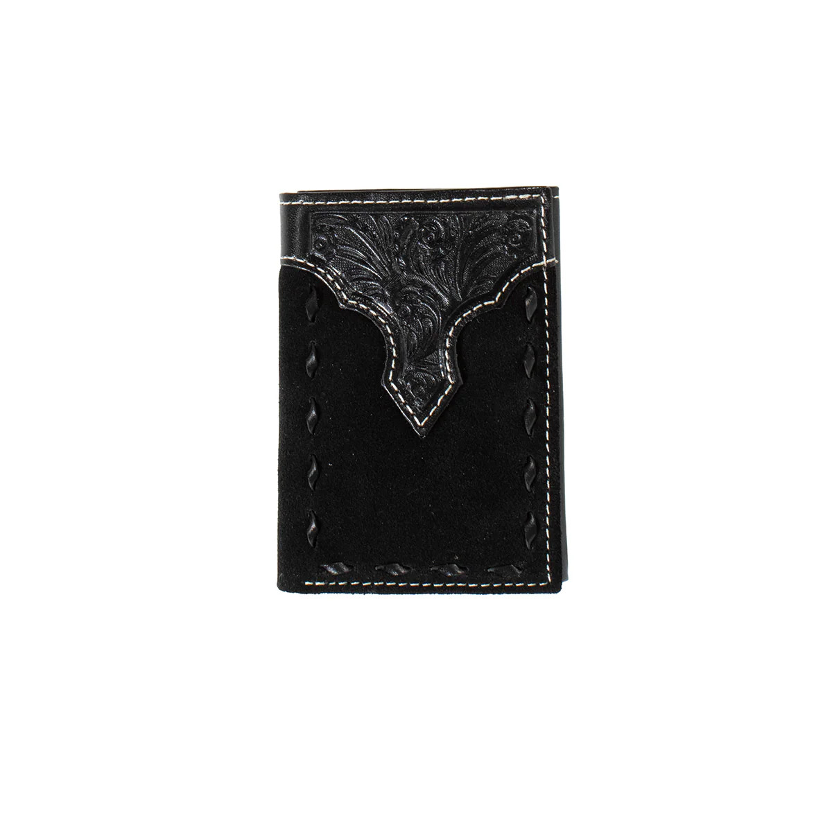 M&F NOCONA MENS ROUGHOUT BUCKLACE TRIFOLD WALLET N500046001