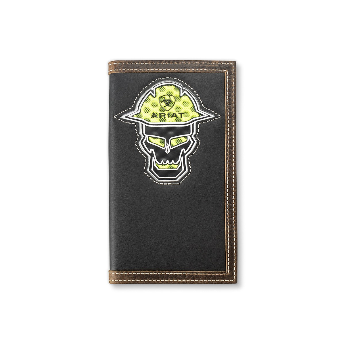 M&F ARIAT WORKMAN SKULL RODEO WALLET BLACK A3400501