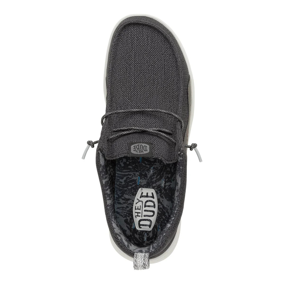 HEY DUDE WALLY HEY2O MESH BLACK/MONUMENT GREY 43145-0NU