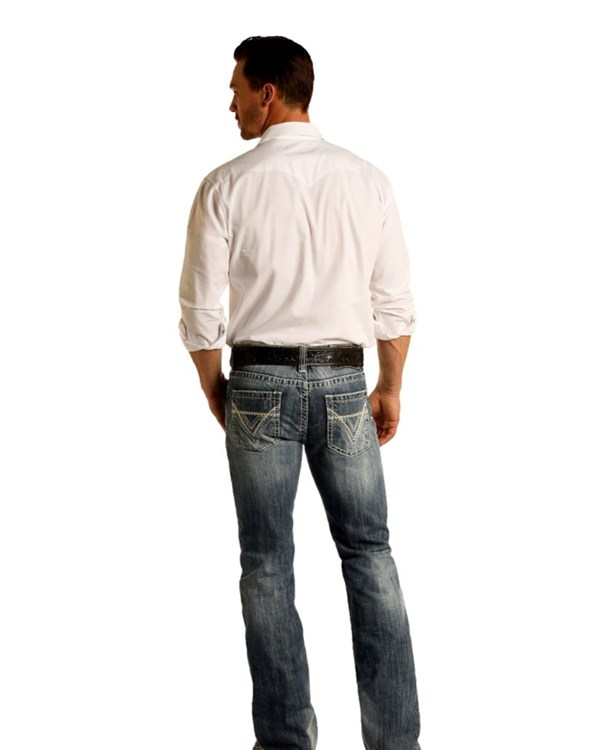 ROCK & ROLL MENS PISTOL BOOTCUT JEANS M0P2602