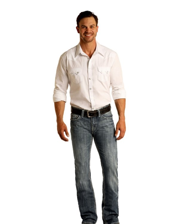 ROCK & ROLL MENS PISTOL BOOTCUT JEANS M0P2602