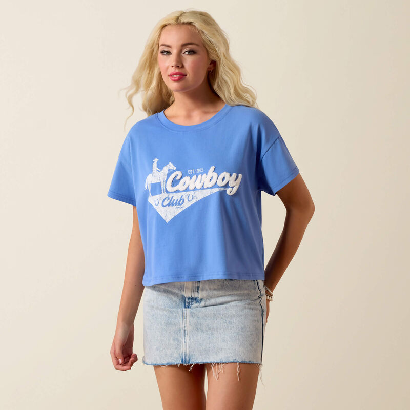 ARIAT COWBOY CLUB T-SHIRT ULTRAMARINE 10073452