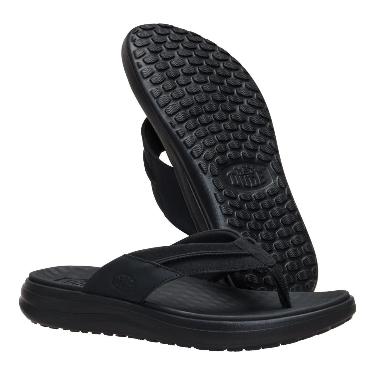 HEY DUDE FINN FLIP BLACK 44442-001