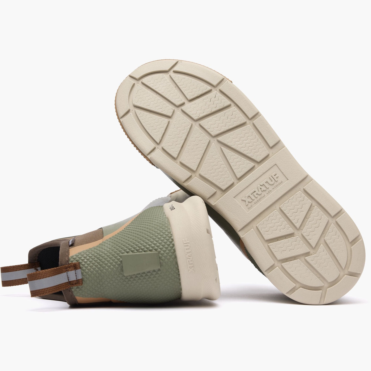 XTRATUF MENS ANKLE DECK BOOT SPORT OLIVE ADSM300