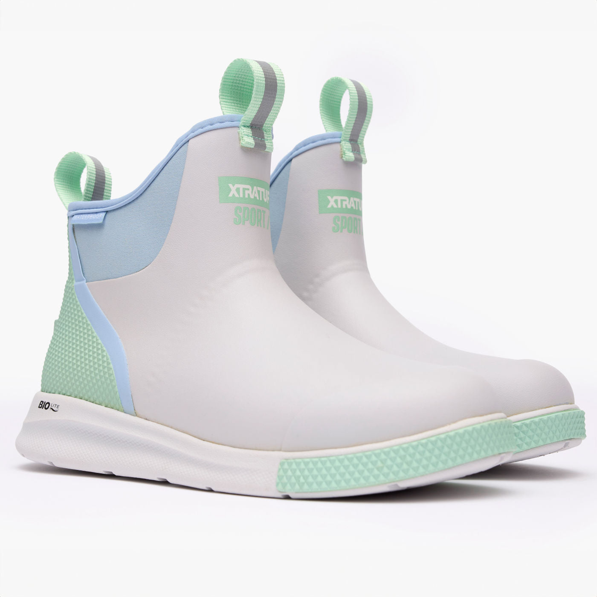 XTRATUF WOMENS ANKLE DECK BOOT SPORT CLOUD MULTI XADSW110