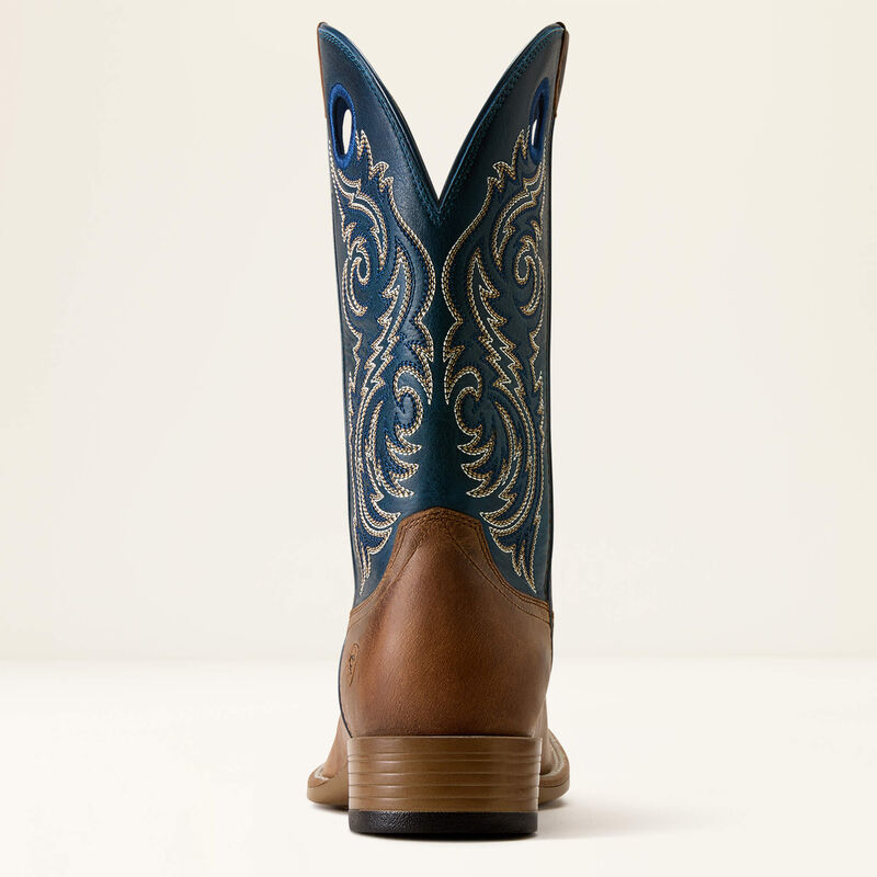 ARIAT REDCLIFF WIDE SQUARE TOE BOOT AUTUMN TAN/MIDNIGHT AZURE 10080540
