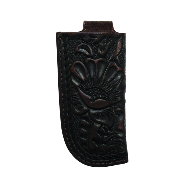 TRENDITIONS FLORAL TOOLED KNIFE SHEATH BROWN 2512395379