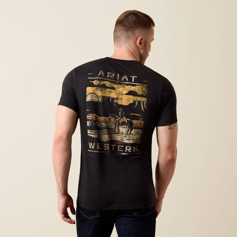 ARIAT MONUMENT GAUCHO T-SHIRT BLACK 10079502