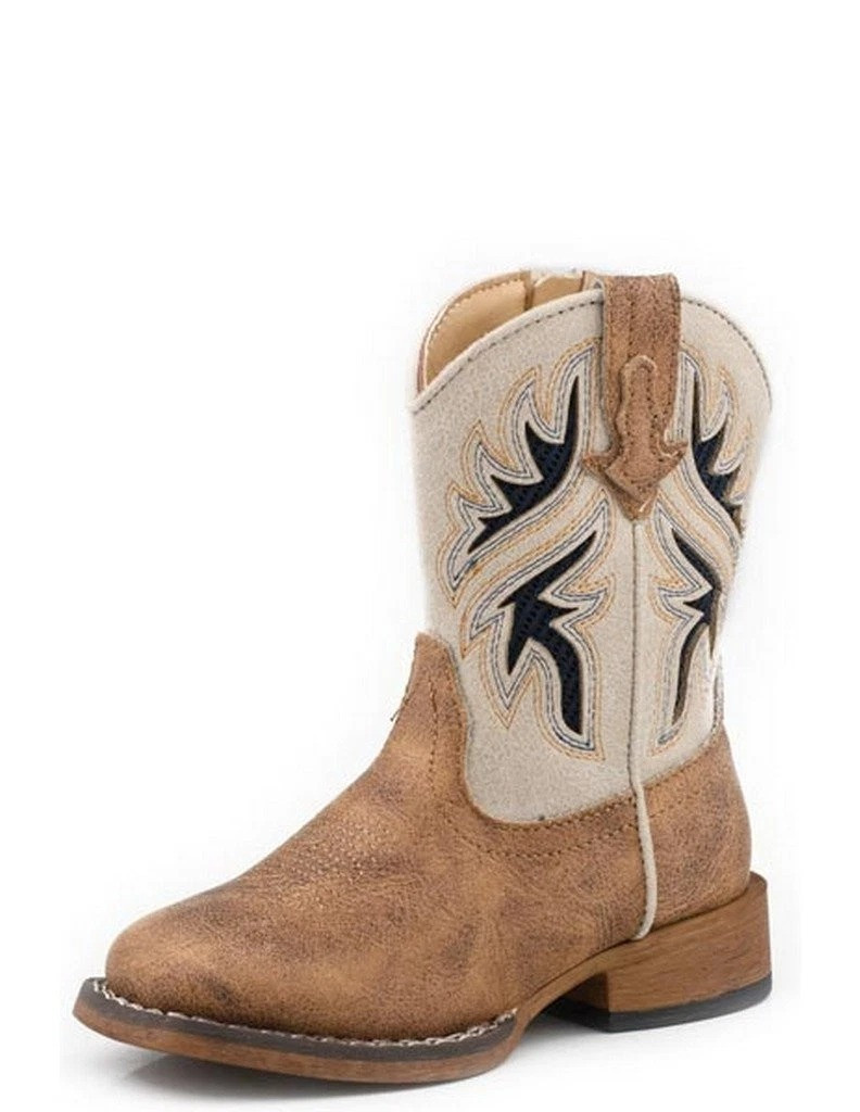 ROPER BOYS ZIP DRAFTMASTER BOOTS TAN 09-017-1903-3861