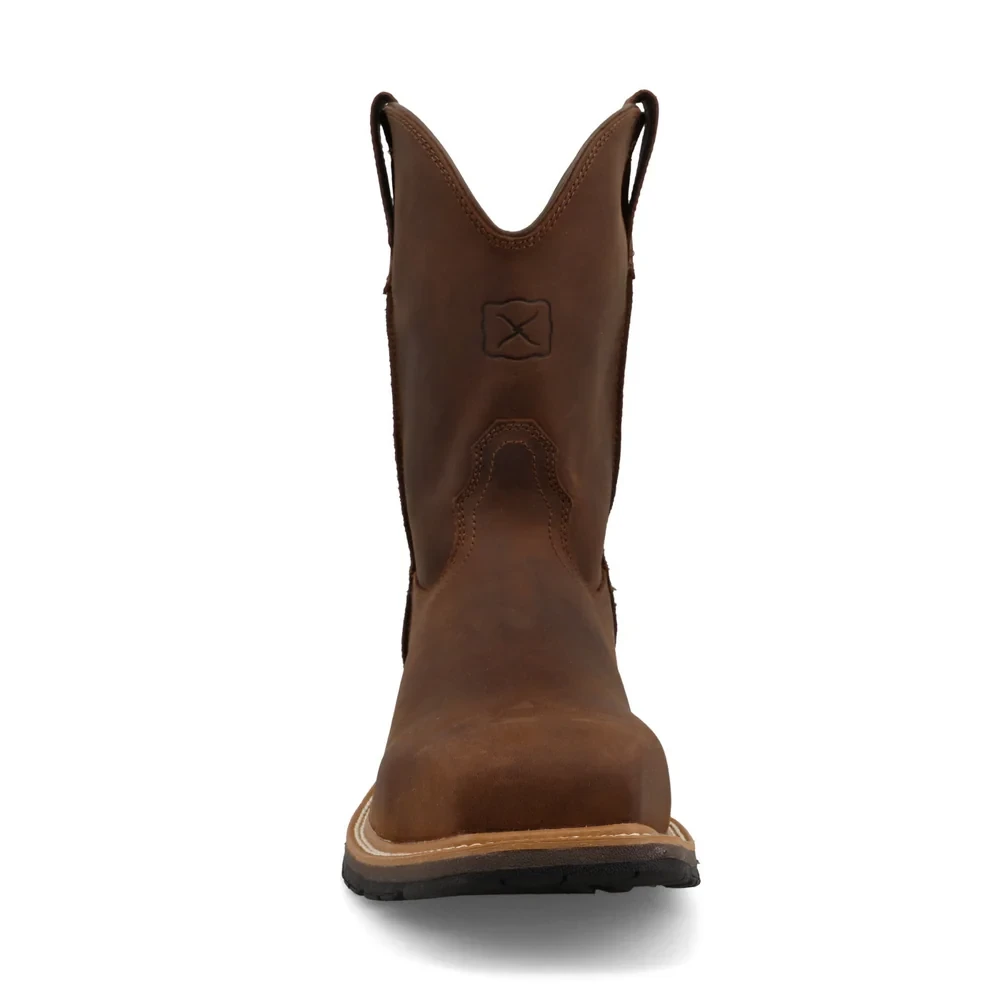 TWISTED 10" COWBOY WORK BOOT DARK BROWN MCN0001