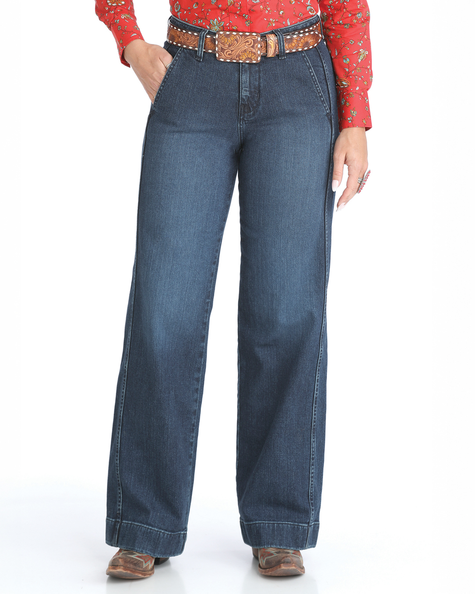 CINCH WIDE LEG JEANS DARK STONEWASH CB78154001