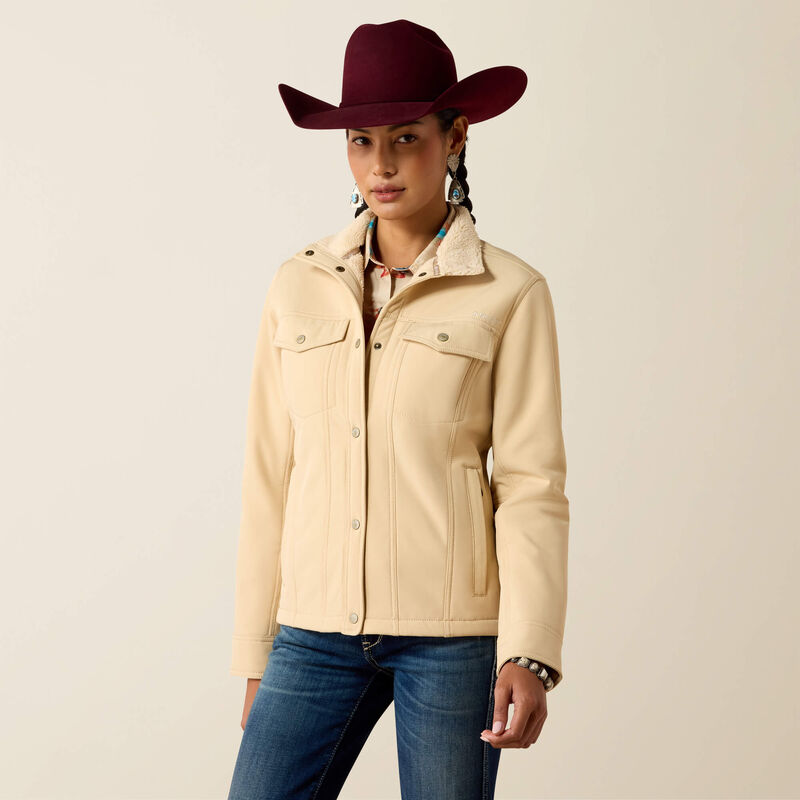 ARIAT BERBER BACK SOFTSHELL JACKET IRISH CREAM 10079339