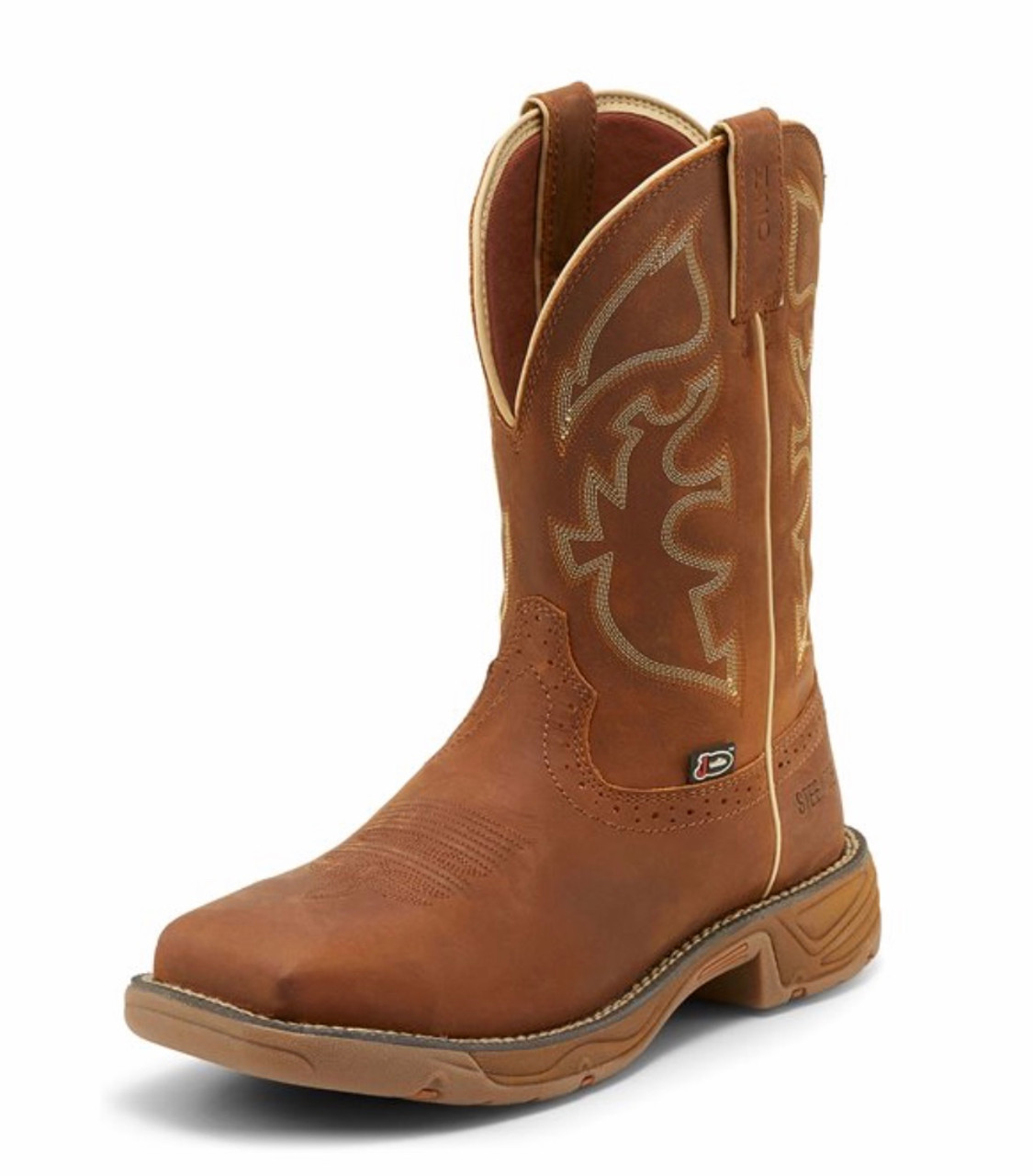 Rush Rustic Justin Steel Toe Work Boots 