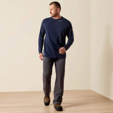 ARIAT MENS FR BASELAYER LS T-SHIRT NAVY 10033210
