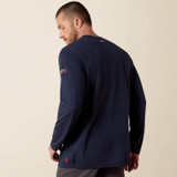 ARIAT MENS FR BASELAYER LS T-SHIRT NAVY 10033210