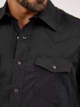 WRANGLER BLACK SNAP SHIRT 71105BK
