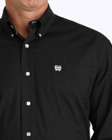 CINCH CLASSIC BUTTON DOWN SHIRT BLACK MT1032083X