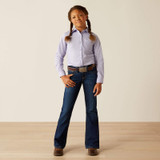 ARIAT KIRBY SHIRT SWEET LAVENDER STRIPE 10054599