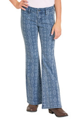 ROCK & ROLL GIRLS AZTEC BUTTON FLARE JEANS BG6PD07183
