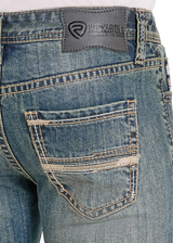 ROCK & ROLL LADDER EMBROIDERED STRAIGHT LEG JEANS BM1PD08012