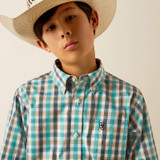 ARIAT PRO SERIES JOHNATHAN CLASSIC FIT SHIRT NAVY 10054794
