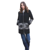 CINCH LADIES AZTEC PATTERN WALKING COAT JACKET BLACK CWJ7478001