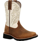 ROCKY LITTLE KIDS 8" MONOCREPE WESTERN BOOT BROWN/BONE RKW0462C