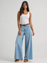 WRANGLER WOMENS RETRO BAILEY HIGH RISE WIDE LEG PIECED JEAN 2375003