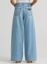 WRANGLER WOMENS RETRO BAILEY HIGH RISE WIDE LEG PIECED JEAN 2375003