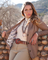 CINCH WOMENS BLAZER BROWN CWJ7528001