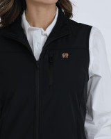 CINCH WOMENS WINDPROOF VEST BLACK MAV9922001