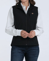 CINCH WOMENS WINDPROOF VEST BLACK MAV9922001