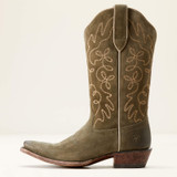 ARIAT JUKEBOX WESTERN BOOT SOFT OLIVE SUEDE 10053792