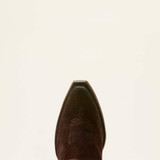 ARIAT LARAMIE X TOE WESTERN BOOT FRENCH ROAST SUEDE 10063926