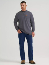 WRANGLER FLAME-RESISTANT LONG SLEEVE LIGHTWEIGHT HENLEY CASTLE ROCK FR3W7CR