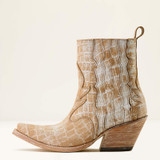 ARIAT JADE X TOE DISTRESSED CREMA CROC PRINT 10063823