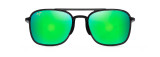 MAUI JIM KEOKEA POLARIZED AVIATOR SUNGLASSES GREEN/GREY GM447-11