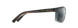 MAUI JIM BYRON BAY POLARIZED WRAP SUNGLASSES NEUTRAL GREY 746-03F