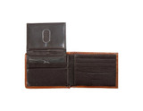 M&F NOCONA MENS CALF HAIR LONGHORN BIFOLD WALLET BROWN N500048302