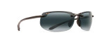 MAUI JIM BANYANS POLARIZED RIMLESS SUNGLASSES GREY/BLACK 412-02