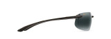 MAUI JIM BANYANS POLARIZED RIMLESS SUNGLASSES GREY/BLACK 412-02