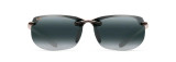 MAUI JIM BANYANS POLARIZED RIMLESS SUNGLASSES GREY/BLACK 412-02
