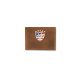 M&F ARIAT MENS AMERICAN FLAG EMBROIDERED BIFOLD AGED BARK A35549217