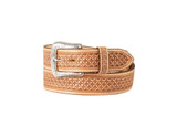 M&F NOCONA MENS TOOLED LEATHER REMOVABLE BUCKLE BELT N2491048