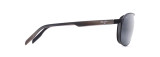 MAUI JIM CASTLES POLARIZED AVIATOR SUNGLASSES GREY/BLACK 728-2M