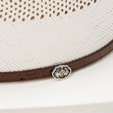 RESISTOL 20X CROSS TIE COWBOY HAT NATURAL STRAW RSCTIE-304281