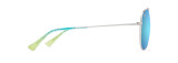 MAUI JIM HAU‘OLI XL POLARIZED AVIATOR SUNGLASSES BLUE HAWAII B674-17B