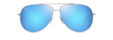 MAUI JIM HAU‘OLI XL POLARIZED AVIATOR SUNGLASSES BLUE HAWAII B674-17B