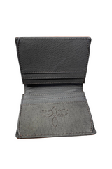 TRENDITIONS JUSTIN MENS BI-FOLD TOOLED BROWN MONEY CLIP 2122783W1