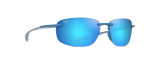MAUI JIM HOOKIPA ULTRA POLARIZED RIMLESS SUNGLASSES BLUE HAWAII MJ0676S-003